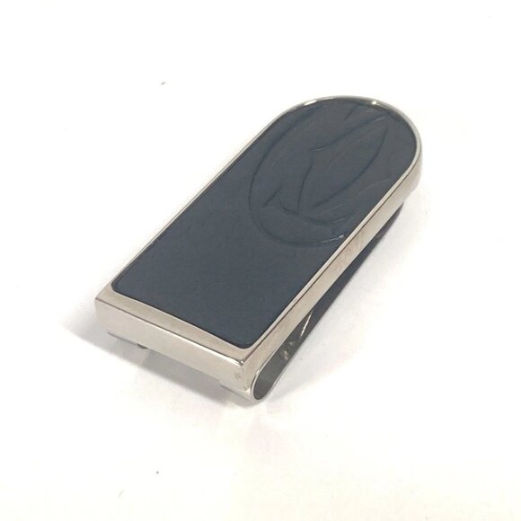 CARTIER logo Wallet Money clip SS / Leather Black/Silver - Picture 5 of 8